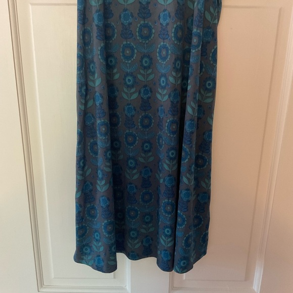 Natural Life Blue Brown Floral Tank Dress Sleeveless Sundress Size S - Picture 3 of 7